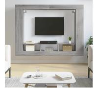 vidaXL Meuble TV, Meuble de Télévision Suspendu avec Étagère Latérales, Meuble Multimédia Mural avec Rangement Salon, 833728