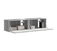 vidaXL Meuble TV Mural 2 pcs Gris Sonoma 60 x 31 x 29,5 cm, Salon, Meuble TV Moderne, Solution de Rangement Fonctionnelle, étagère Murale, Design Chic