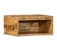 Meuble TV mural 40x30x19 cm bois massif de manguier brut