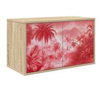 vidaXL Meuble TV Mural Aachen 69 x 33 x 40 cm Chêne Sonoma, Salon, Meuble de Rangement Moderne rectangulaire, Cabinet Mural, Support TV, Espace Ample pour Organiser et décorer