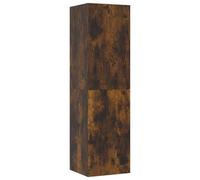 vidaXL Meuble TV Mural, Armoire de Télévision Suspendue, Colonne avec Rangement, Meuble Télé de Salon, Moderne, Chêne Fumé Bois d'Ingénierie