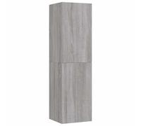 vidaXL Meuble TV Mural, Armoire de Télévision Suspendue, Colonne avec Rangement, Meuble Télé de Salon, Moderne, Sonoma Gris Bois d'Ingénierie