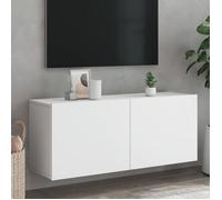 vidaXL Meuble TV mural blanc 100x30x41 cm 836966