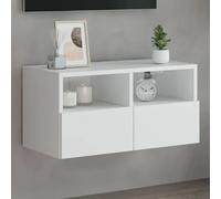 vidaXL Meuble TV Mural - Blanc