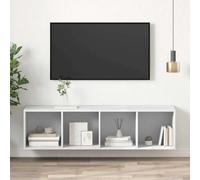 vidaXL Meuble TV Mural Blanc