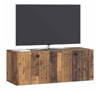 vidaXL Meuble TV Mural Bois Ancien 78,5 x 31 x 30 cm Bois d'ingénierie, Meuble TV rectangulaire pour Salon Moderne, Rangement Pratique, Affiche Murale, Organiseur Compact chez soi
