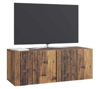vidaXL Meuble TV Mural Bois Ancien 78,5 x 31 x 30 cm Bois d'ingénierie, Séjour, Meuble TV Moderne, système rectangulaire, Style Chic, Rangement Ample, Cabinet Mural