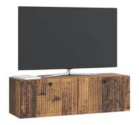 vidaXL Meuble TV Mural Bois Ancien 98 x 31 x 30 cm Bois d'ingénierie, Meuble TV rectangulaire pour Salon Moderne, Rangement Pratique, Affiche Murale, Organiseur Compact chez soi