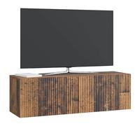 vidaXL Meuble TV Mural Bois Ancien 98 x 31 x 30 cm Bois d'ingénierie, Séjour, Meuble TV Moderne, système rectangulaire, Style Chic, Rangement Ample, Cabinet Mural