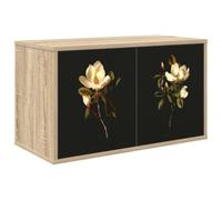 vidaXL Meuble TV Mural Bremen 69 x 33 x 40 cm Chêne Sonoma, Salon, Meuble de Rangement Moderne rectangulaire, Cabinet Mural, Support TV, Espace Ample pour Organiser et décorer