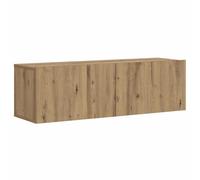 vidaXL Meuble TV mural chêne artisanal 100x30x30 cm bois d'ingénierie