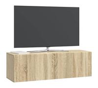 vidaXL Meuble TV Mural Chêne Sonoma 98 x 31 x 30 cm Bois d'ingénierie, Séjour, Meuble TV Moderne, système rectangulaire, Style Chic, Rangement Ample, Cabinet Mural