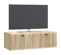 vidaXL Meuble TV Mural Chêne Sonoma 98 x 41 x 30 cm Bois d'ingénierie, Meuble TV rectangulaire pour Salon Moderne, Rangement Pratique, Affiche Murale, Organiseur Compact chez soi