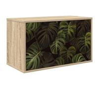 vidaXL Meuble TV Mural ELBURG 69 x 33 x 40 cm Chêne Sonoma, Salon, Meuble de Rangement Moderne rectangulaire, Cabinet Mural, Support TV, Espace Ample pour Organiser et décorer