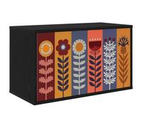 vidaXL Meuble TV Mural Essen 69 x 33 x 40 cm Chêne Noir, Salon, Meuble de Rangement Moderne rectangulaire, Cabinet Mural, Support TV, Espace Ample pour Organiser et décorer