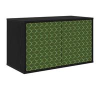 vidaXL Meuble TV Mural GELEEN 69 x 33 x 40 cm Chêne Noir, Salon, Meuble de Rangement Moderne rectangulaire, Cabinet Mural, Support TV, Espace Ample pour Organiser et décorer
