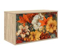 vidaXL Meuble TV Mural GENNEP 69 x 33 x 40 cm Chêne Sonoma, Salon, Meuble de Rangement Moderne rectangulaire, Cabinet Mural, Support TV, Espace Ample pour Organiser et décorer