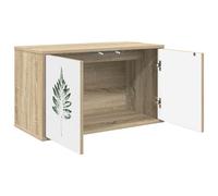 vidaXL Meuble TV mural HANAU 69 x 33 x 40 cm Chêne Sonoma