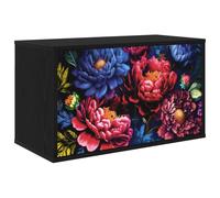 vidaXL Meuble TV Mural Kiel 69 x 33 x 40 cm Chêne Noir, Salon, Meuble de Rangement Moderne rectangulaire, Cabinet Mural, Support TV, Espace Ample pour Organiser et décorer