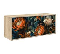 vidaXL Meuble TV Mural LOCHEM 102 x 33 x 40 cm Chêne Sonoma, Meuble TV rectangulaire Moderne, Mural, Rangement Pratique, Espace optimisé pour Votre Salon