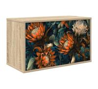 vidaXL Meuble TV Mural LOCHEM 69 x 33 x 40 cm Chêne Sonoma, Salon, Meuble de Rangement Moderne rectangulaire, Cabinet Mural, Support TV, Espace Ample pour Organiser et décorer