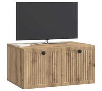 vidaXL Meuble TV Mural Montage Mural Chêne Artisanal 59,5 x 41 x 30 cm, Meuble TV rectangulaire pour Salon Moderne, Rangement Pratique, Affiche Murale, Organiseur Compact chez soi