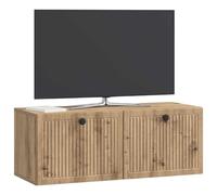 vidaXL Meuble TV Mural Montage Mural Chêne Artisanal 78,5 x 31 x 30 cm, Meuble TV rectangulaire pour Salon Moderne, Rangement Pratique, Affiche Murale, Organiseur Compact chez soi