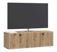vidaXL Meuble TV Mural Montage Mural Chêne Artisanal 98 x 31 x 30 cm, Meuble TV rectangulaire pour Salon Moderne, Rangement Pratique, Affiche Murale, Organiseur Compact chez soi