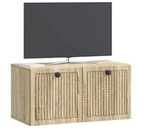 vidaXL Meuble TV Mural Montage Mural Chêne Sonoma 59,5 x 31 x 30 cm, Meuble TV rectangulaire pour Salon Moderne, Rangement Pratique, Affiche Murale, Organiseur Compact chez soi