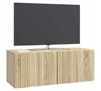 vidaXL Meuble TV Mural Montage Mural Chêne Sonoma 78,5 x 31 x 30 cm, Séjour, Meuble TV Moderne, système rectangulaire, Style Chic, Rangement Ample, Cabinet Mural