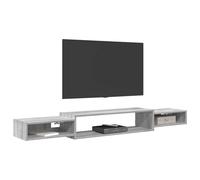 vidaXL Meuble TV Mural Montage Mural Sonoma Gris 180 x 28 x 21 cm, Centre de Divertissement Moderne, Meuble Suspendu, étagère Murale, Rangement stylé pour Chambre