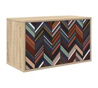 vidaXL Meuble TV Mural OMMEN 69 x 33 x 40 cm Chêne Sonoma, Salon, Meuble de Rangement Moderne rectangulaire, Cabinet Mural, Support TV, Espace Ample pour Organiser et décorer