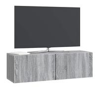 vidaXL Meuble TV Mural Sonoma Gris 98 x 31 x 30 cm Bois d'ingénierie, Séjour, Meuble TV Moderne, système rectangulaire, Style Chic, Rangement Ample, Cabinet Mural
