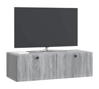 vidaXL Meuble TV Mural Sonoma Gris 98 x 41 x 30 cm Bois d'ingénierie, Meuble TV rectangulaire pour Salon Moderne, Rangement Pratique, Affiche Murale, Organiseur Compact chez soi