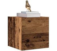 vidaXL Meuble TV mural vieux bois 30,5x30x30 cm, meuble TV, armoire multimédia, meuble latéral, meuble multimédia, meuble 856412 Marron