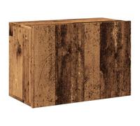 vidaXL Meuble TV mural vieux bois 60x30x41 cm, support TV, armoire média, console TV, meuble HiFi, centre de divertissement, 857662