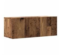Meuble TV mural vieux bois 80x30x30 cm bois d ingénierie