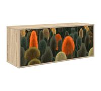 vidaXL Meuble TV Mural ZAANDAM 102 x 33 x 40 cm Chêne Sonoma, Meuble TV rectangulaire Moderne, Mural, Rangement Pratique, Espace optimisé pour Votre Salon