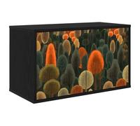 vidaXL Meuble TV Mural ZAANDAM 69 x 33 x 40 cm Chêne Noir, Salon, Meuble de Rangement Moderne rectangulaire, Cabinet Mural, Support TV, Espace Ample pour Organiser et décorer