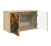 vidaXL Meuble TV mural ZAANDAM 69 x 33 x 40 cm Chêne Sonoma