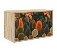 vidaXL Meuble TV Mural ZAANDAM 69 x 33 x 40 cm Chêne Sonoma, Salon, Meuble de Rangement Moderne rectangulaire, Cabinet Mural, Support TV, Espace Ample pour Organiser et décorer