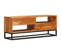 vidaXL Meuble TV Naturel 110 x 30 x 44 cm Bois d'Acacia Massif