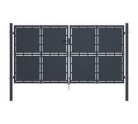 vidaXL Meuble TV noir 101,5x39x43,5 cm acier laminé à froid