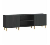 vidaXL Meuble TV Noir 150 x 31 x 50 cm Bois d'ingénierie 894686