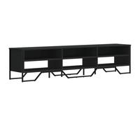 vidaXL Meuble TV Noir 180x34x41 cm Bois d'ingénierie, Support TV, Buffet TV, Meuble multimédia, Banc TV, Meuble HiFi, Centre de Divertissement