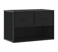 vidaXL Meuble TV 848909 – 60x31x39,5 cm bois d'ingénierie et métal – Noir G