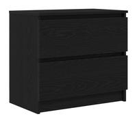 vidaXL Meuble TV 861779 - Noir 60x35x54 cm, bois d'ingénierie, support TV