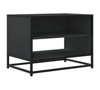 vidaXL Meuble TV noir 61x40x46 cm bois d'ingénierie et métal, banc TV, meuble hifi, centre de divertissement, buffet TV, 848879 Noir G
