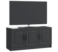 vidaXL Meuble TV Noir 99 x 34,5 x 47 cm Bois d'ingénierie, Salon, Meuble Moderne de Rangement, Support TV rectangulaire, Cabinet Polyvalent, étagère Tendance
