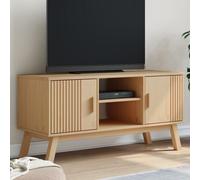vidaXL Meuble TV OLDEN marron 114x43x57 cm bois de pin massif